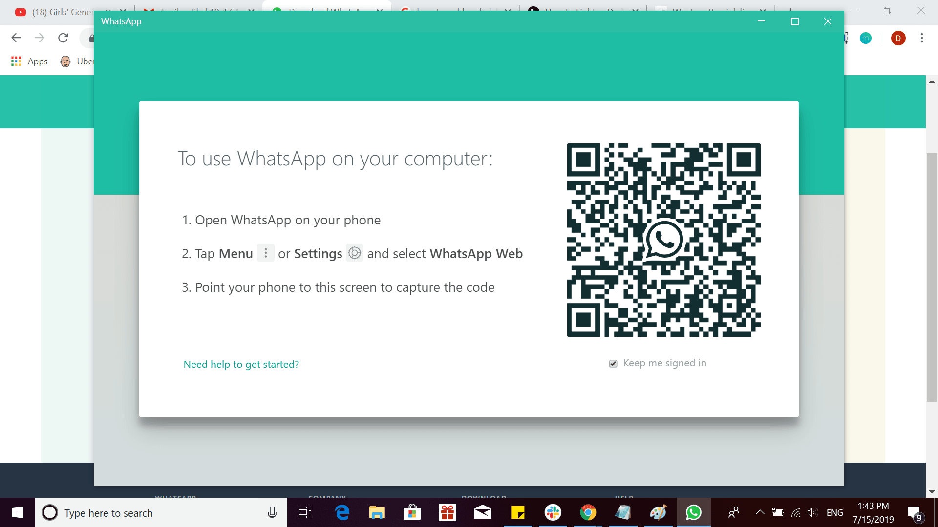 cara pasang whatsapp di laptop
